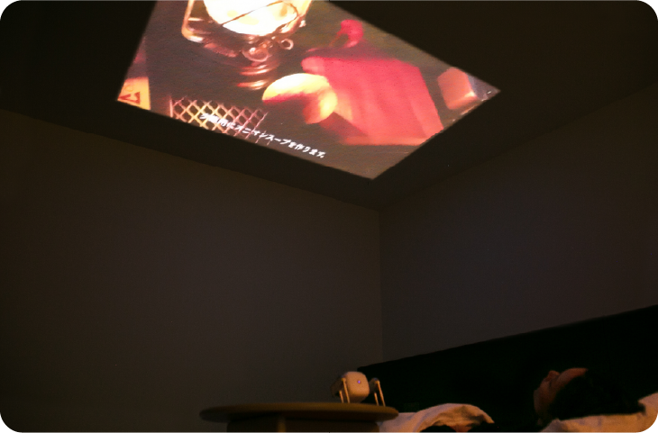 天井投影の様子